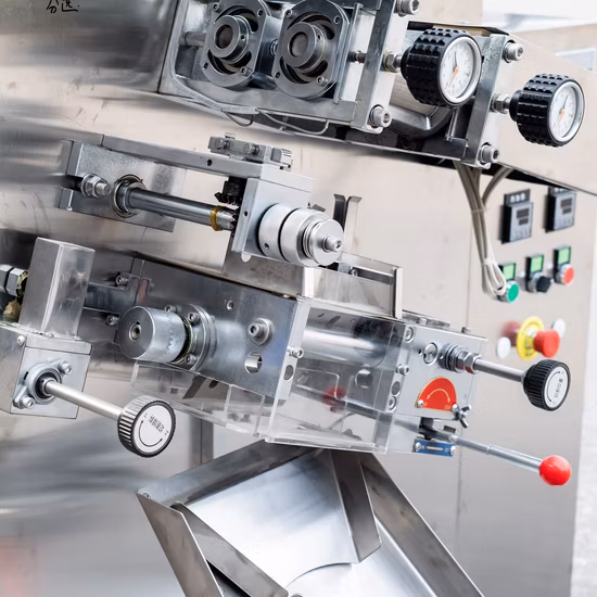 Vffs 顆粒/醤油/ソース/酢/オイル/コーヒー/蜂蜜/粉末/ペースト/調味料/砂糖パッキンサシェストリップポーチ自動シール充填食品包装包装機